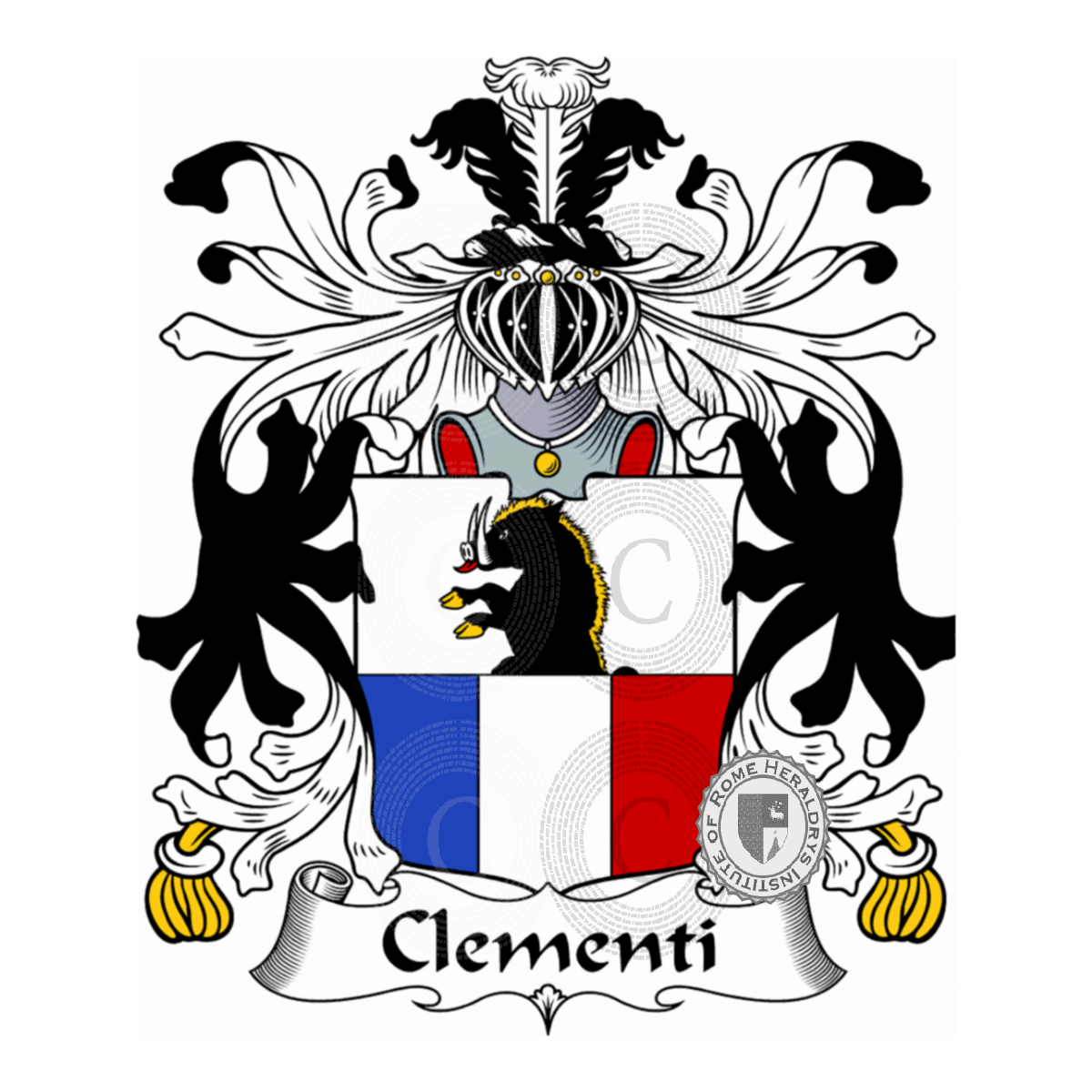 Brasão da famíliaClementi, de Clementi