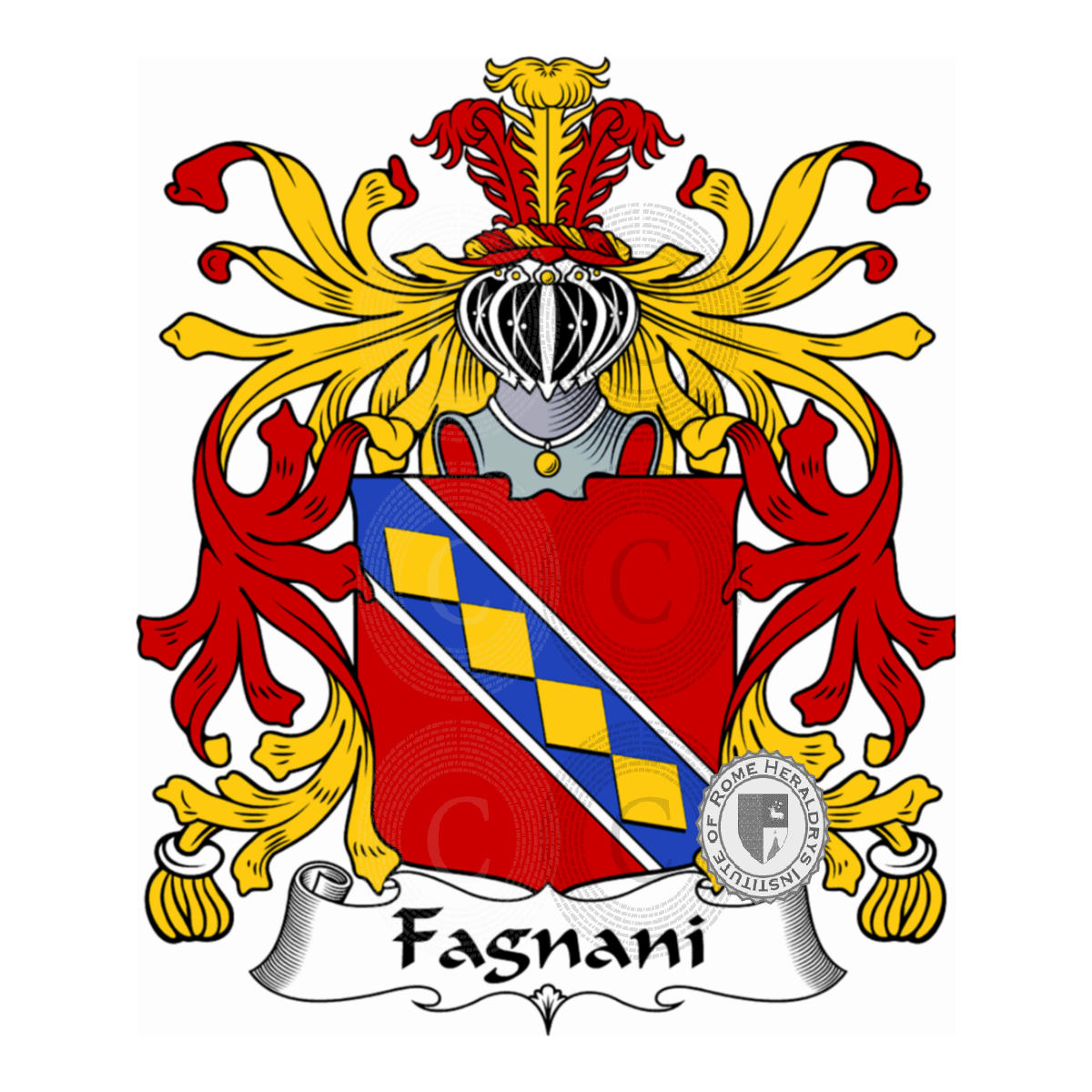Brasão da famíliaFagnani, de Fagnano