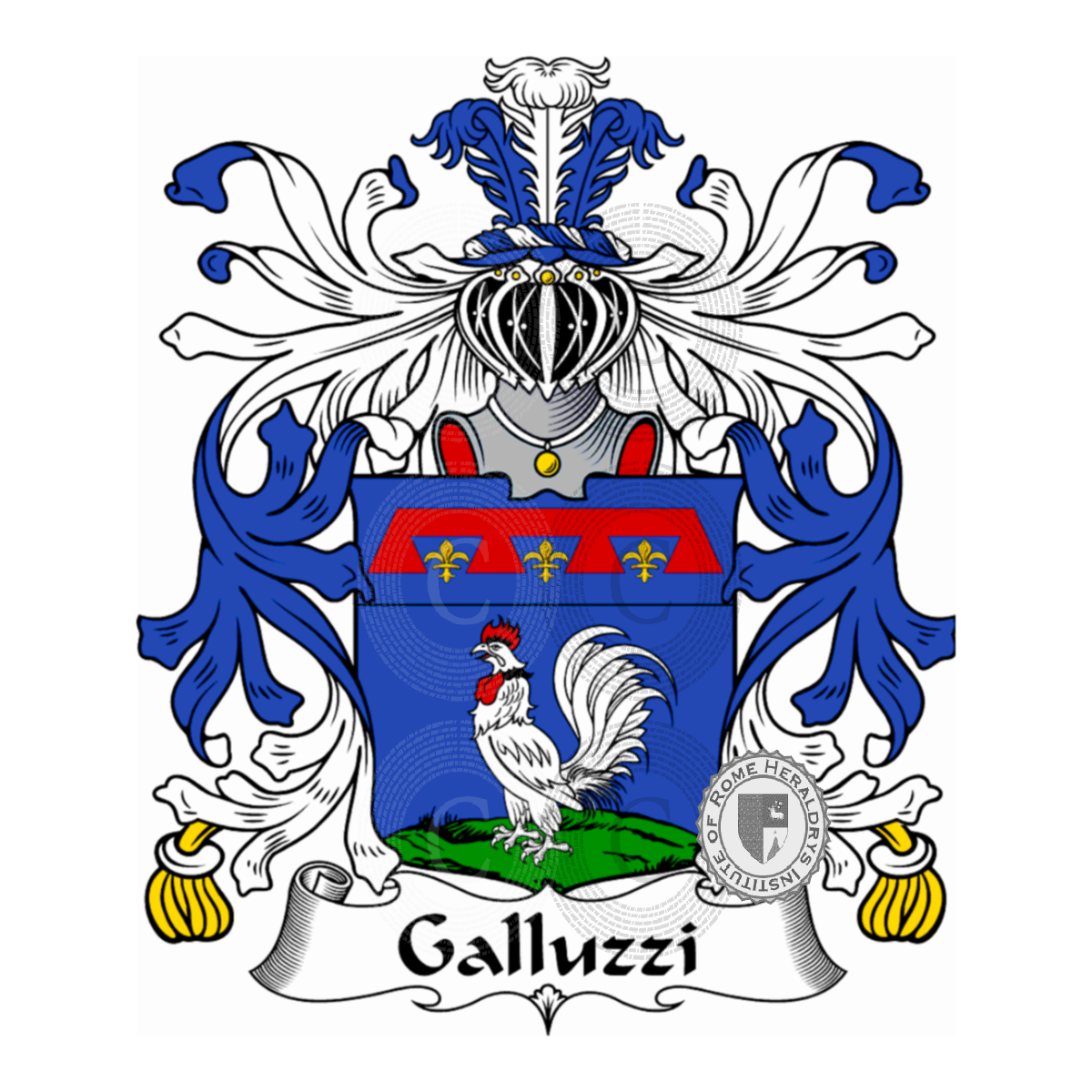 Escudo de la familiaGalluzzi