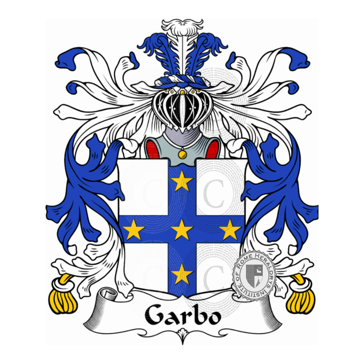Coat of arms of familyGarbo, Garbi,Garbo (del)