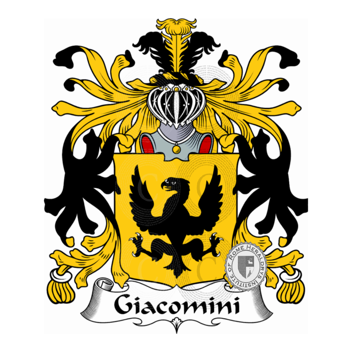 Brasão da famíliaGiacomini, Giacomini di Porrata,Giacomini Tebalducci