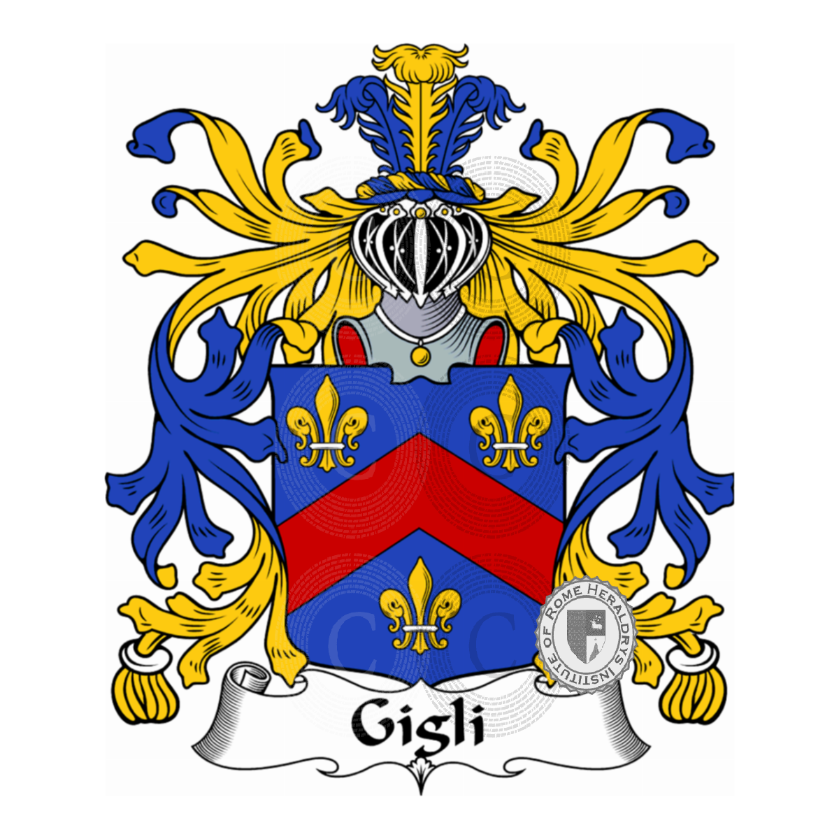 Escudo de la familiaGigli, Gigli (dei),Tigli (dei)