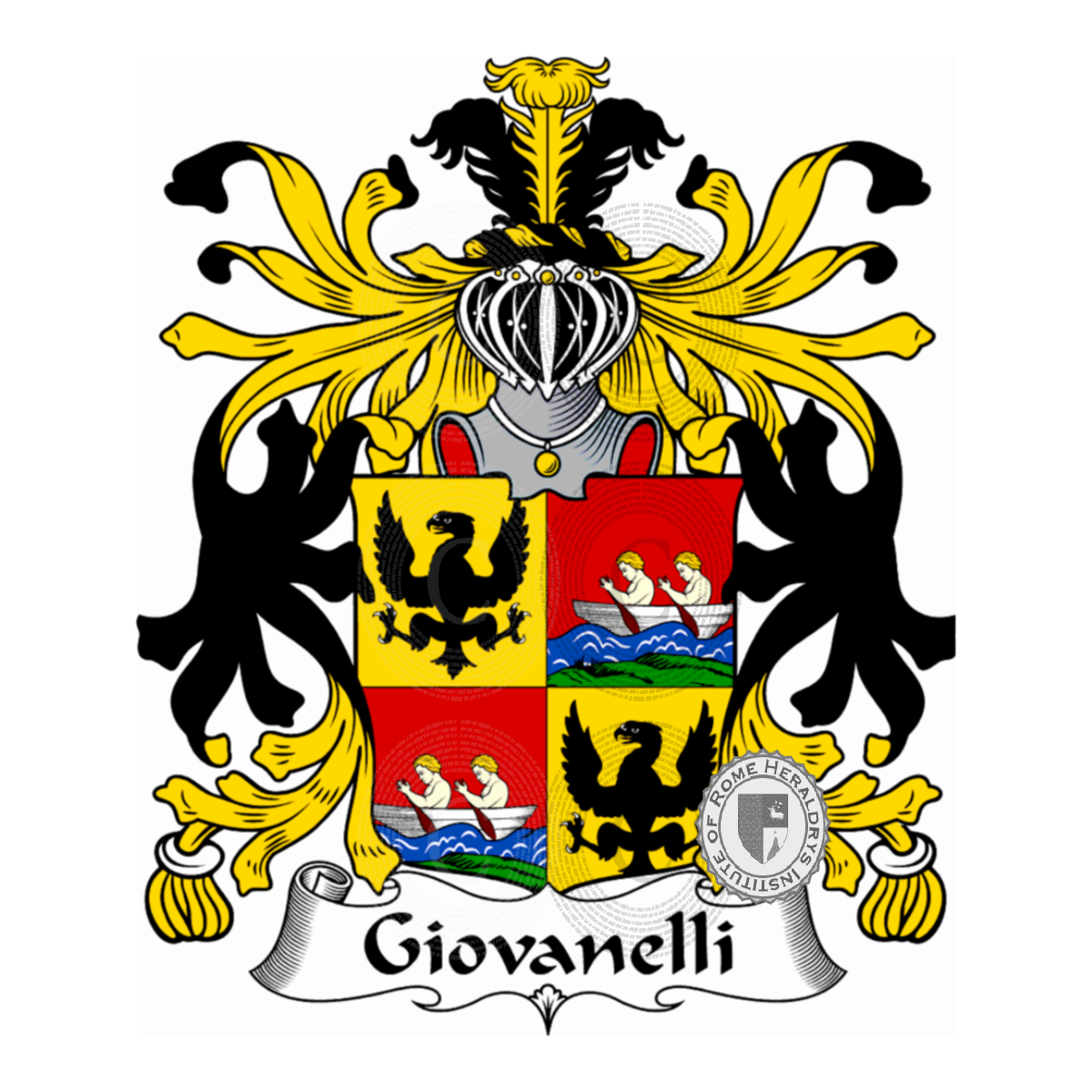 Escudo de la familiaGiovanelli, Giovanelli zu Gerstburg,Giovannelli