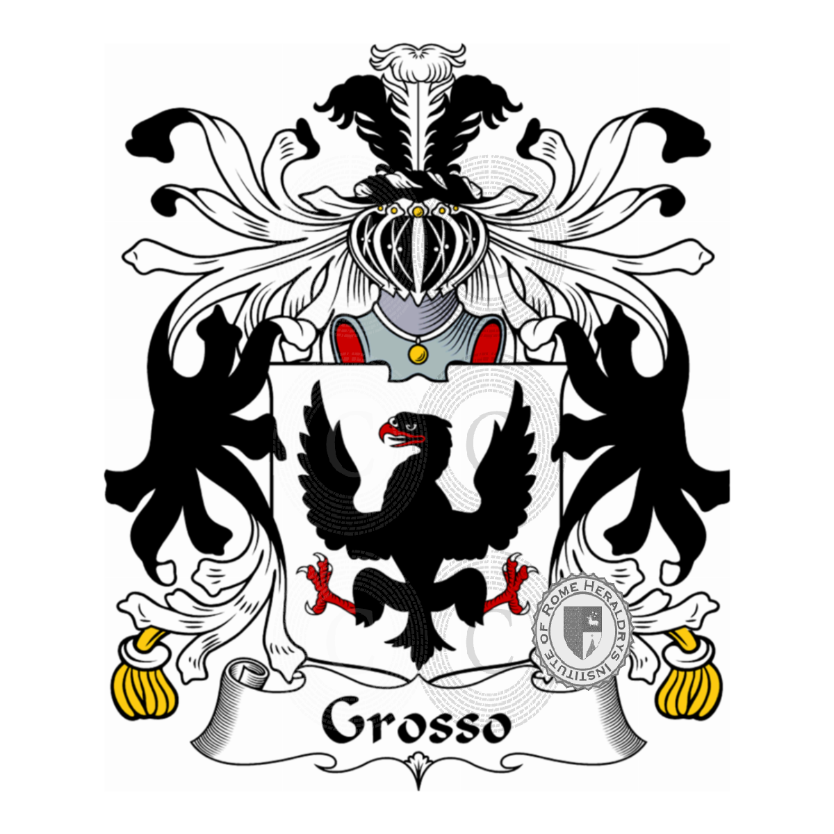 Wappen der FamilieGrosso, de Grossi,Grossi