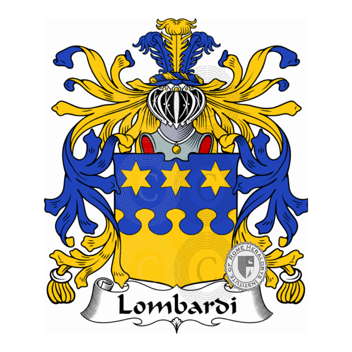 Stemma della famigliaLombardi, Lombardi da Calcinaia,Lombardis,Lombardo