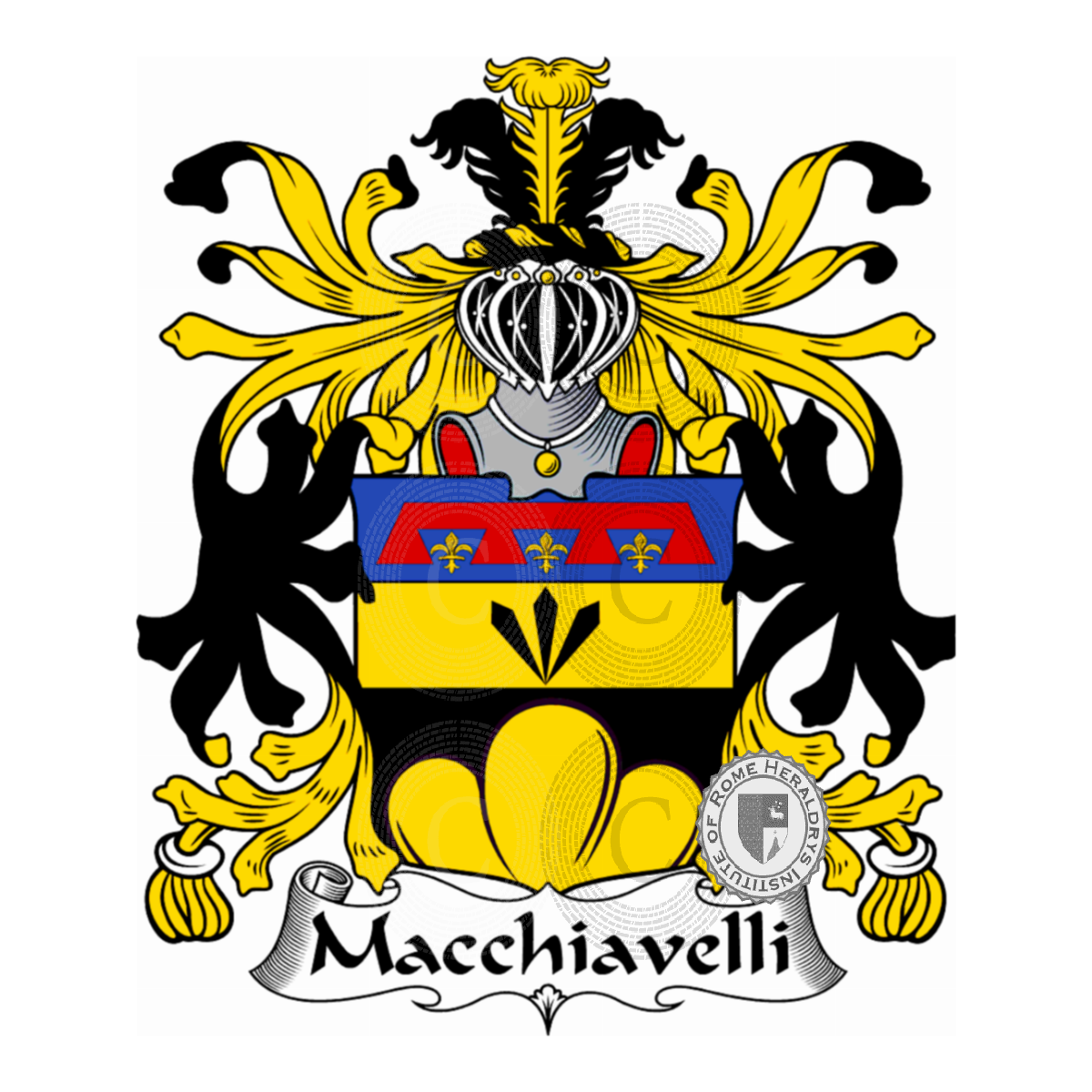 Coat of arms of familyMacchiavelli, Macchiavello,Malchiavelli