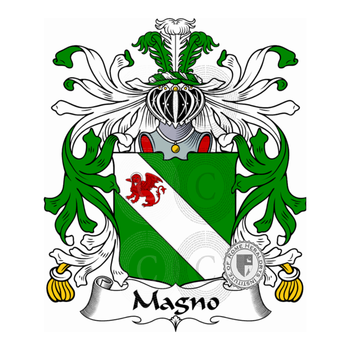 Escudo de la familiaMagno, Magni,Magnus