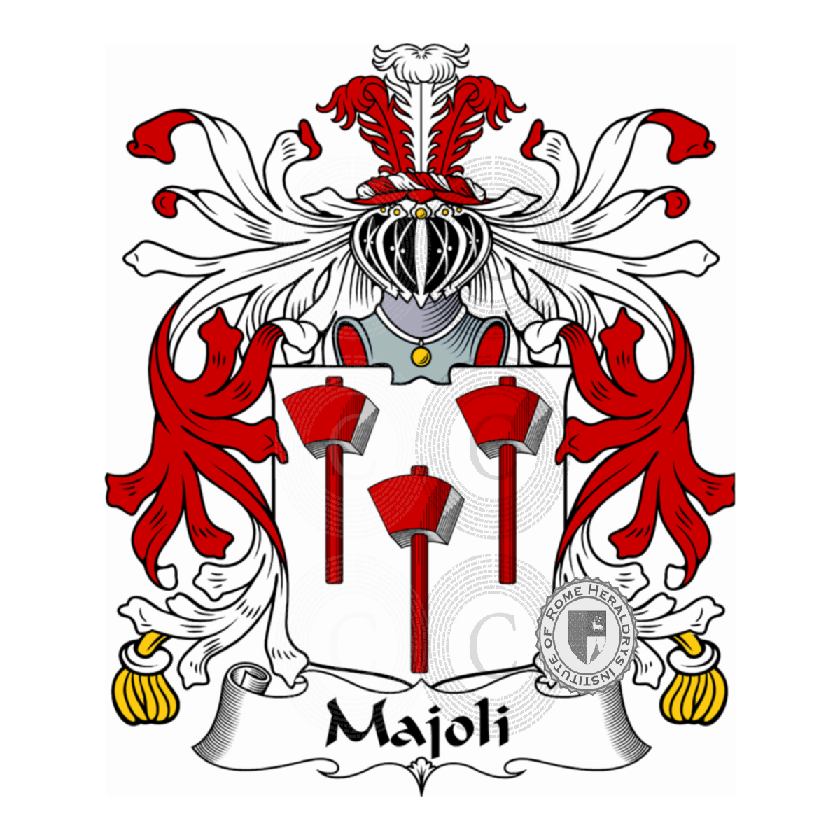 Escudo de la familiaMajoli, Maioli