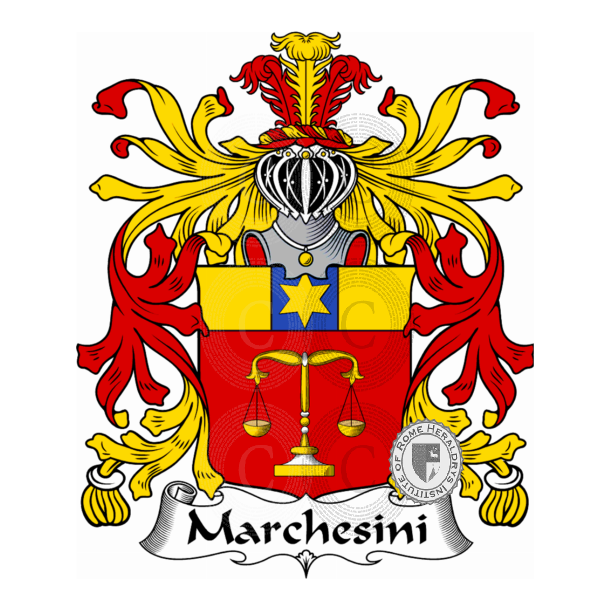 Coat of arms of familyMarchesini