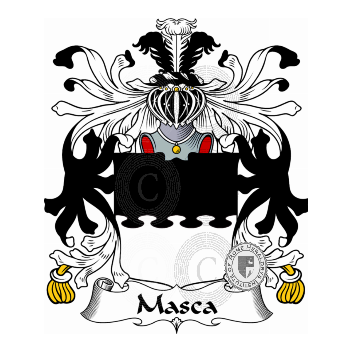 Escudo de la familiaMasca