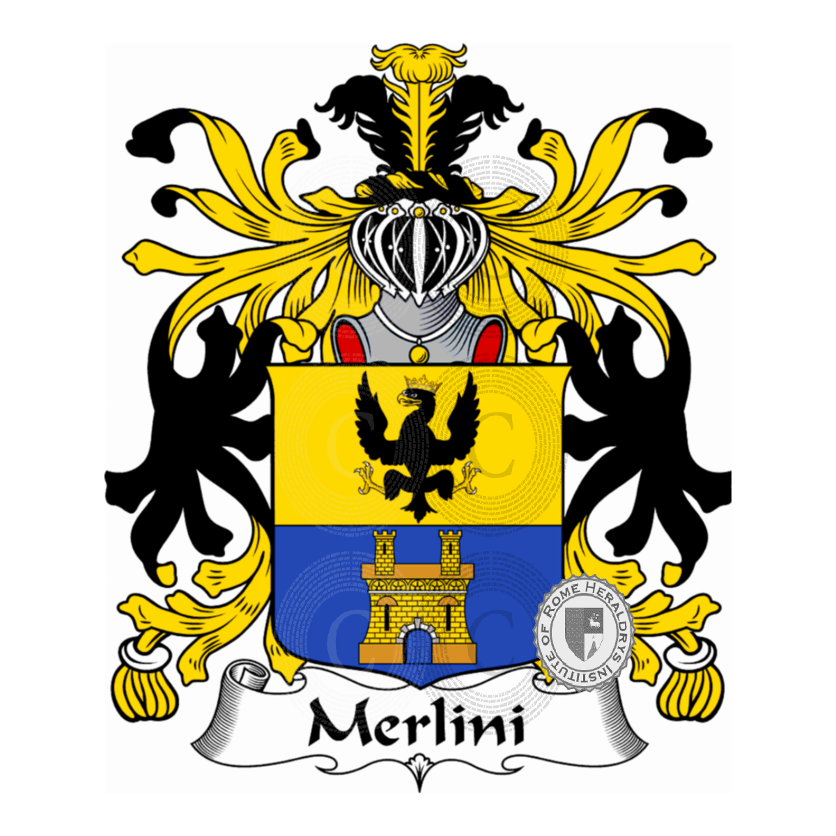 Escudo de la familiaMerlini