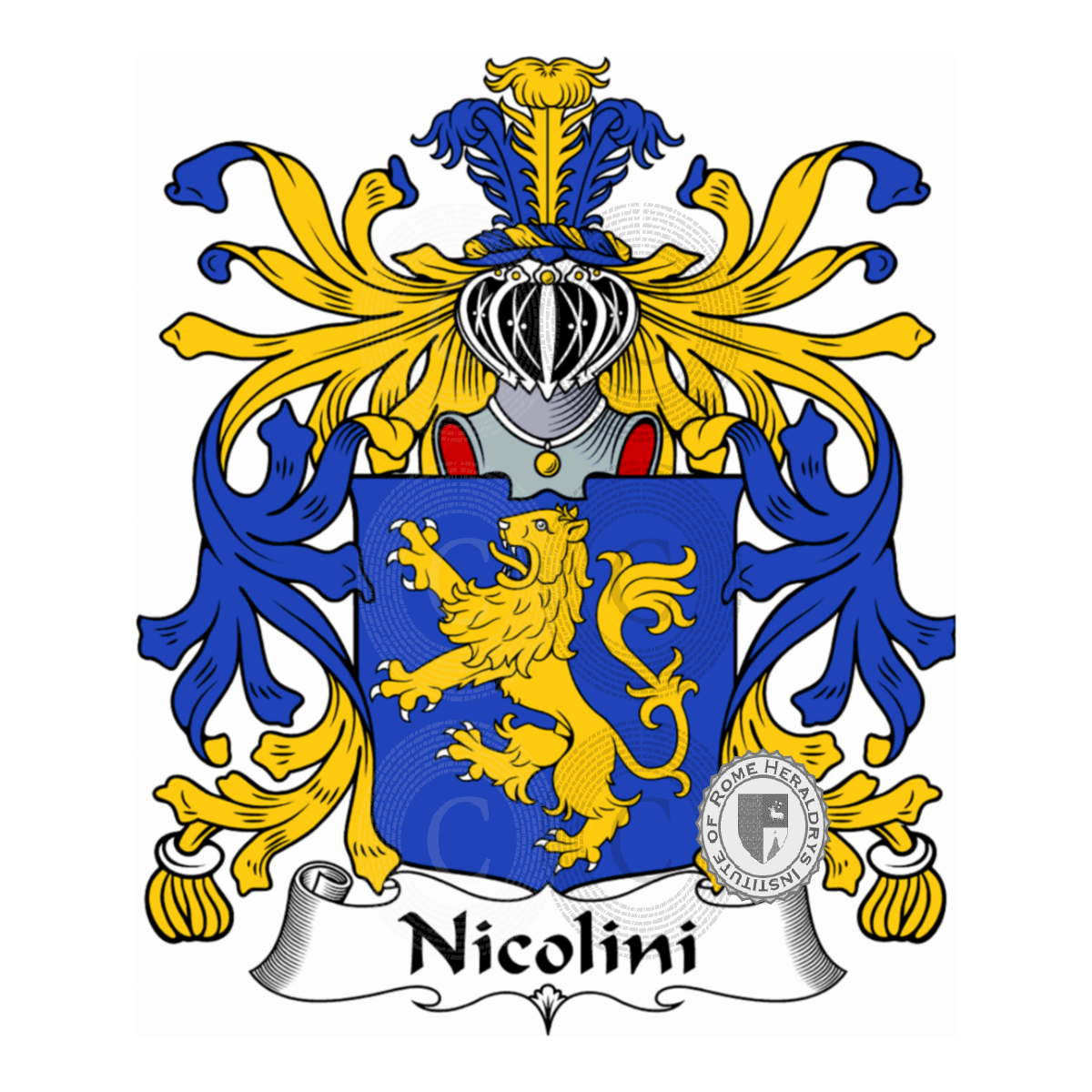 Brasão da famíliaNicolini, Niccolini,Nicolini Sirigatti