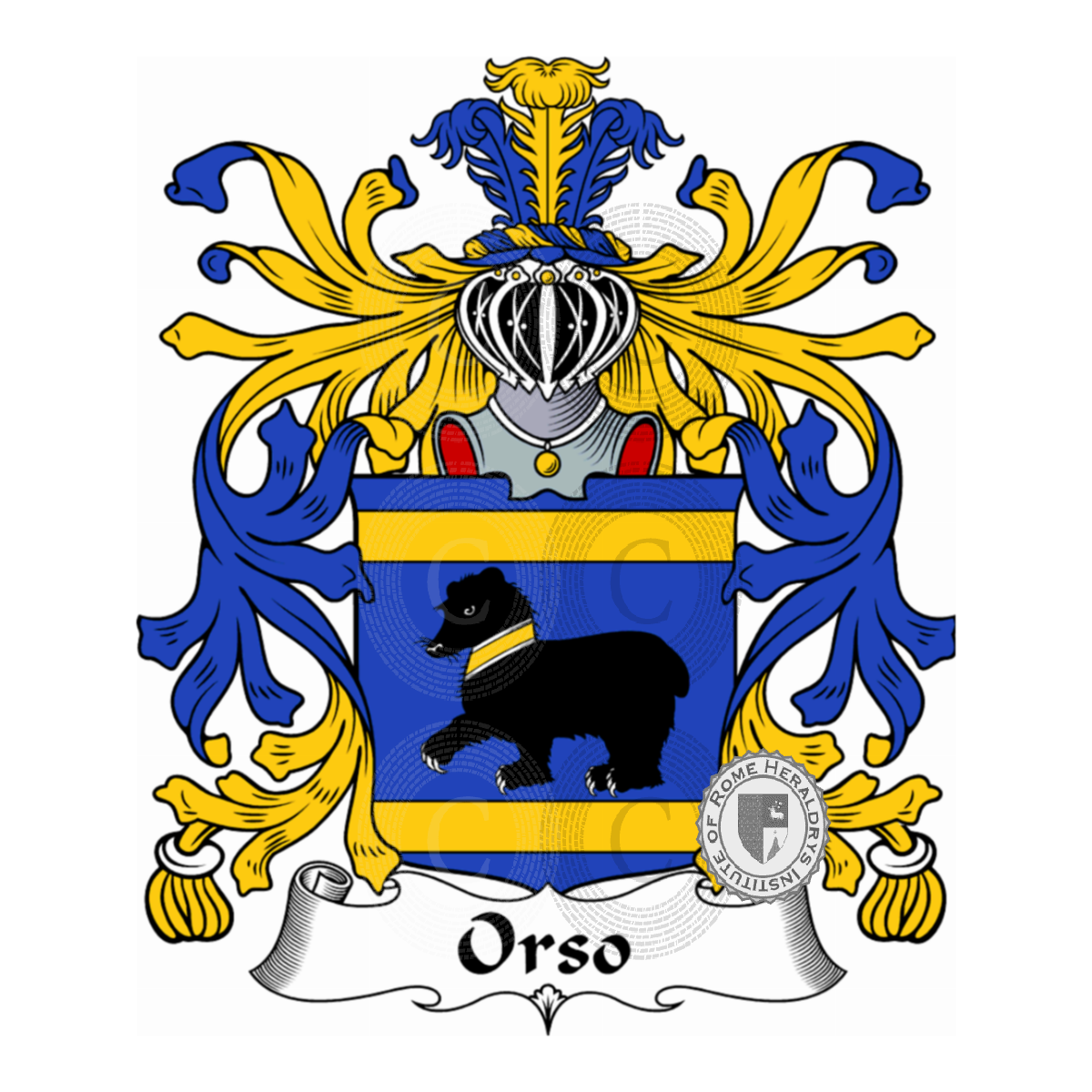 Wappen der FamilieOrso, dall'Orso,dell'Orso