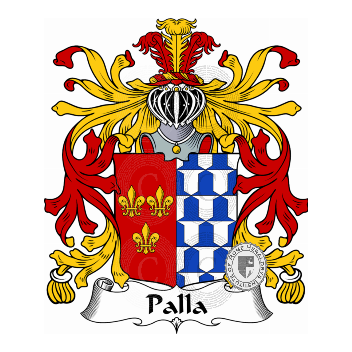 Escudo de la familiaPalla, della Palla
