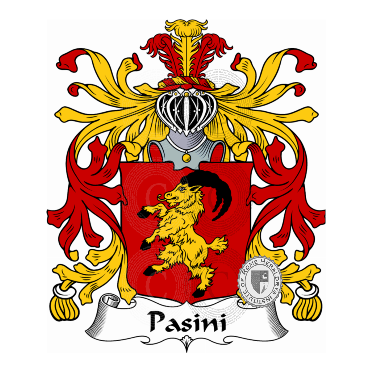 Escudo de la familiaPasini, Passini