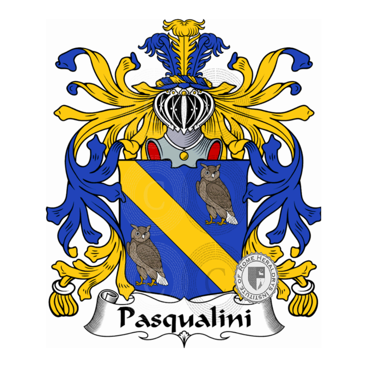 Escudo de la familiaPasqualini
