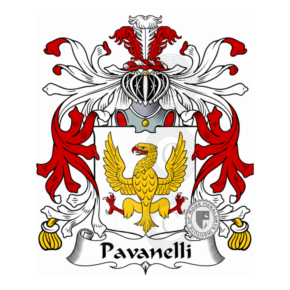 Escudo de la familiaPavanelli