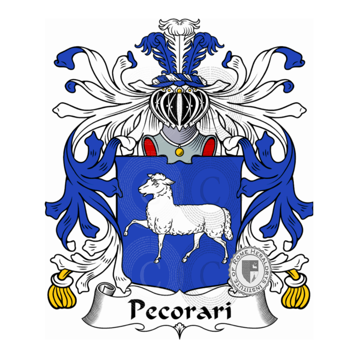 Coat of arms of familyPecorari