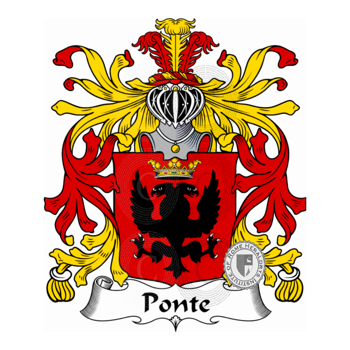 Wappen der FamiliePonte, dal Ponte,del Ponte