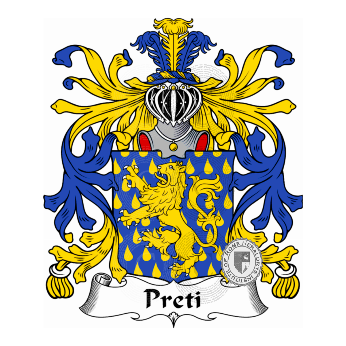 Coat of arms of familyPreti