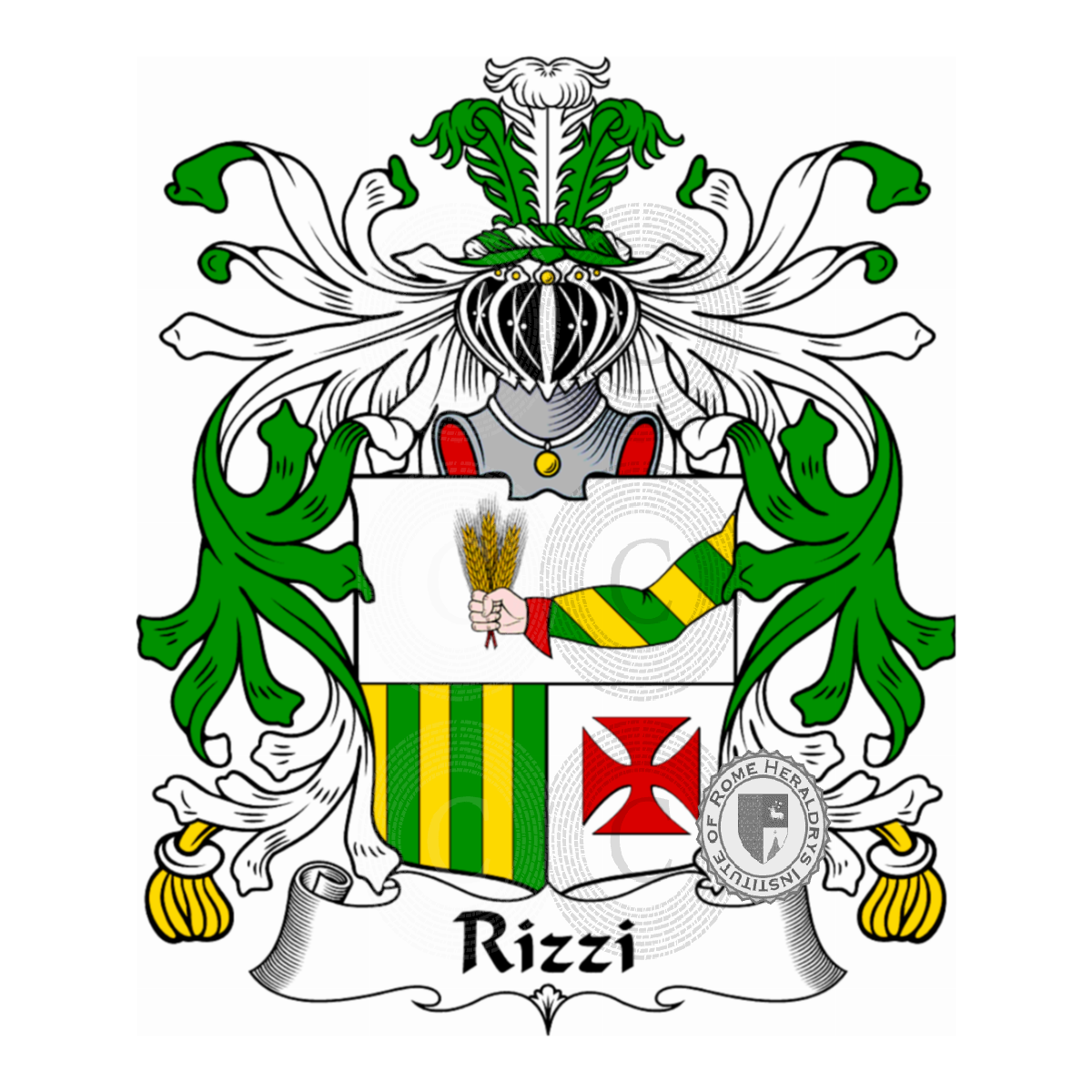 Wappen der FamilieRizzi, Ricci