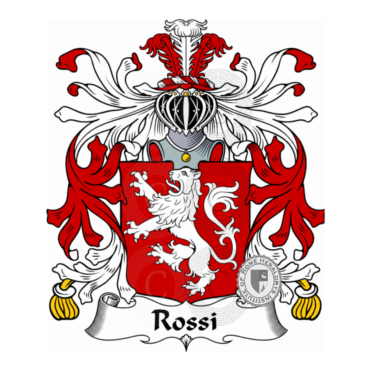 Escudo de la familiaRossi, de Rossi,de Rubeis,Rosso,Russo