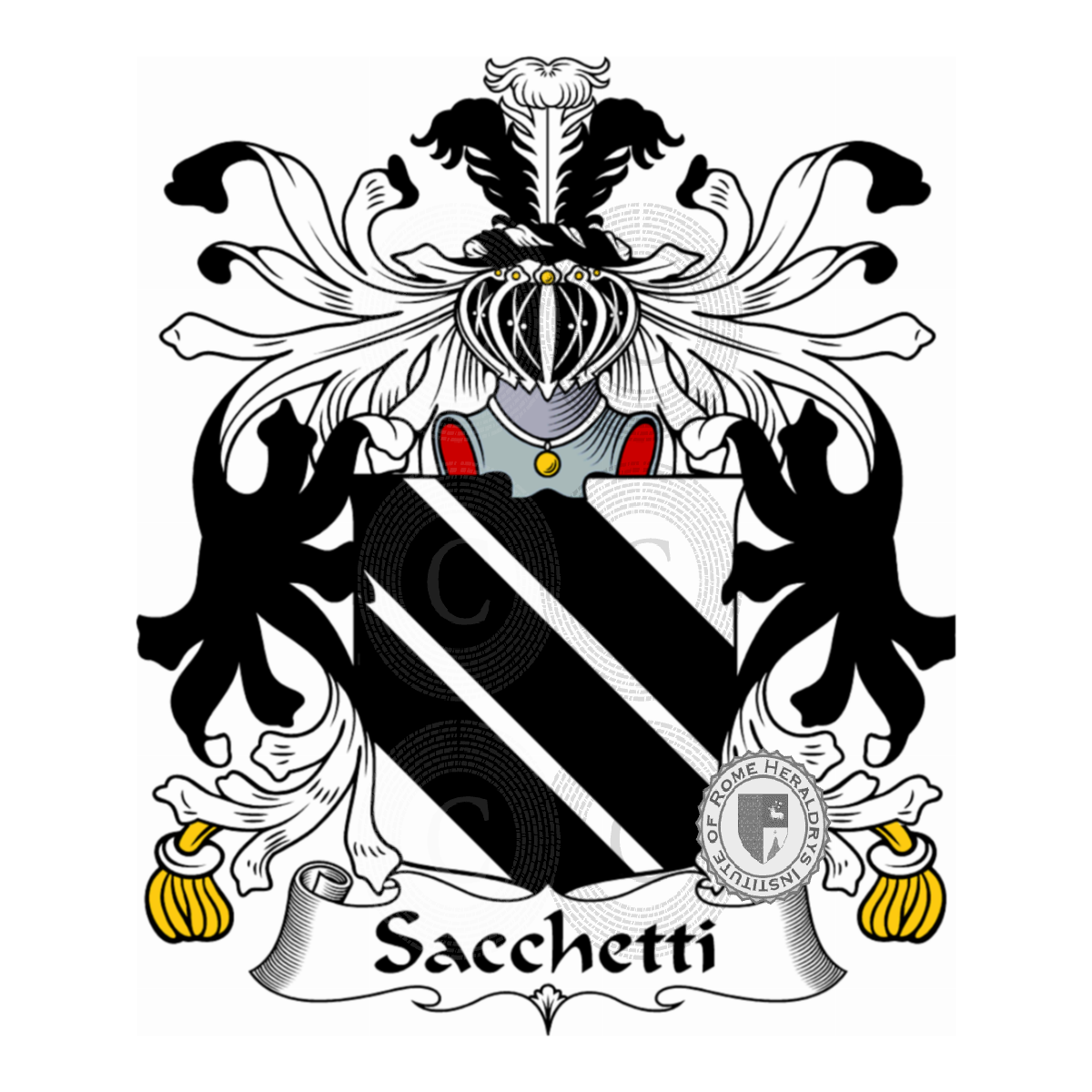 Wappen der FamilieSacchetti