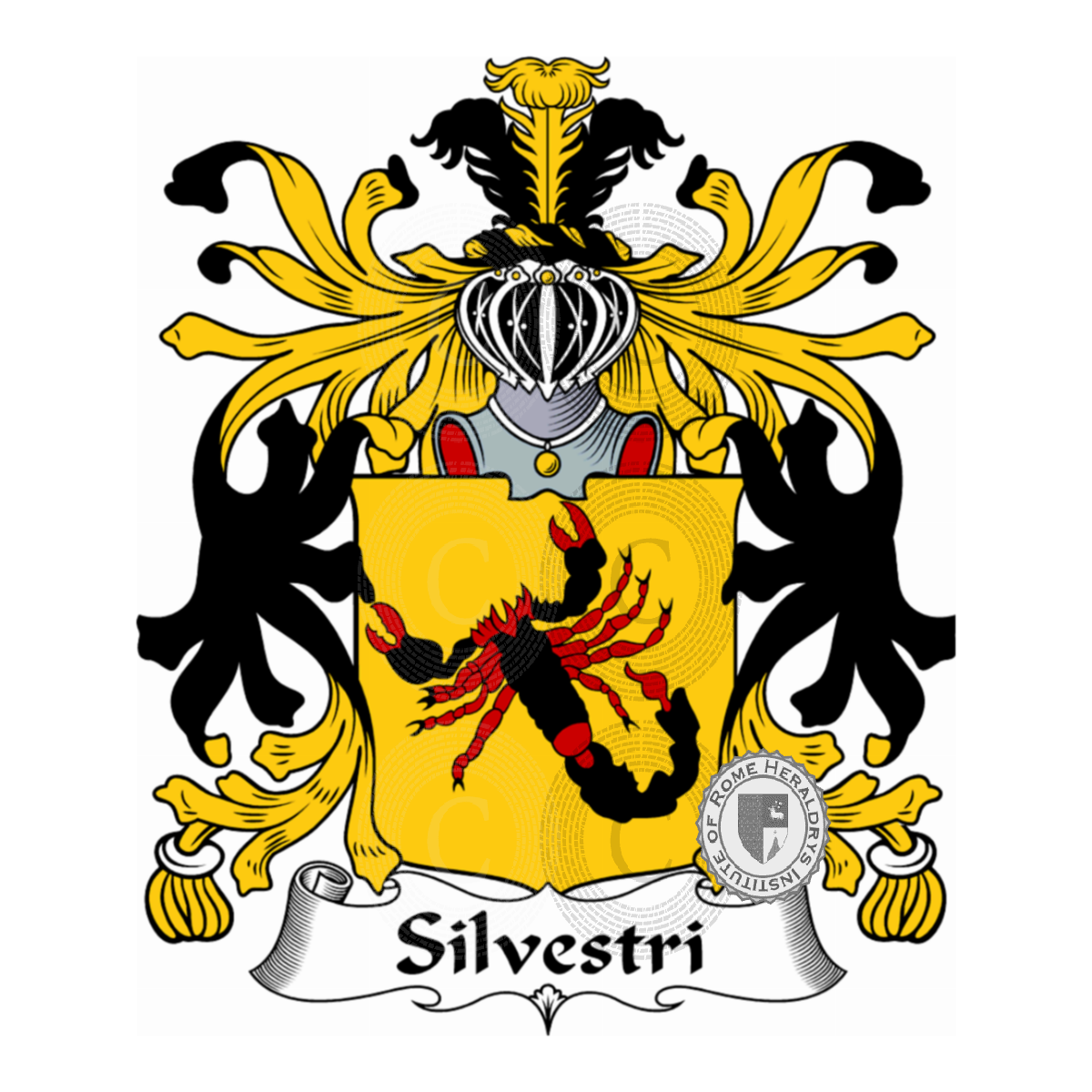 Escudo de la familiaSilvestri, Silvestri da Cortenuova