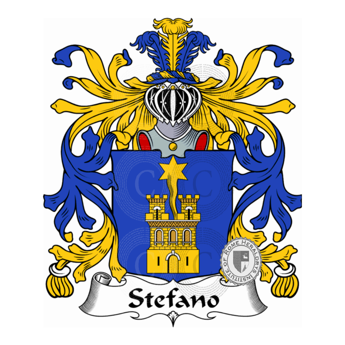 Brasão da famíliaStefano, de Stefano,di Stefano,Steffano