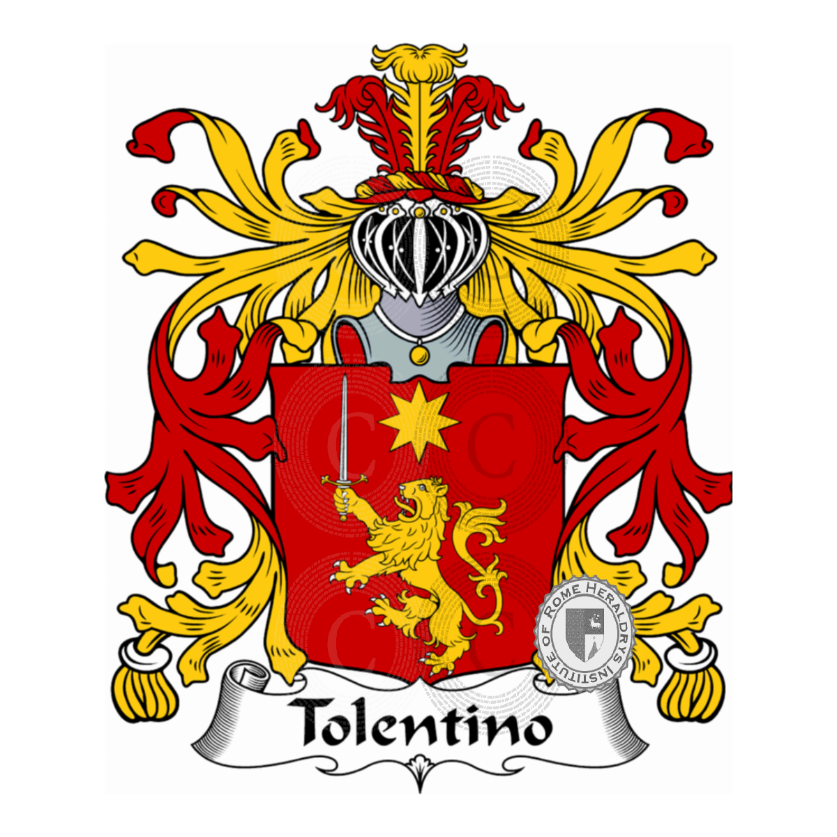 Escudo de la familiaTolentino