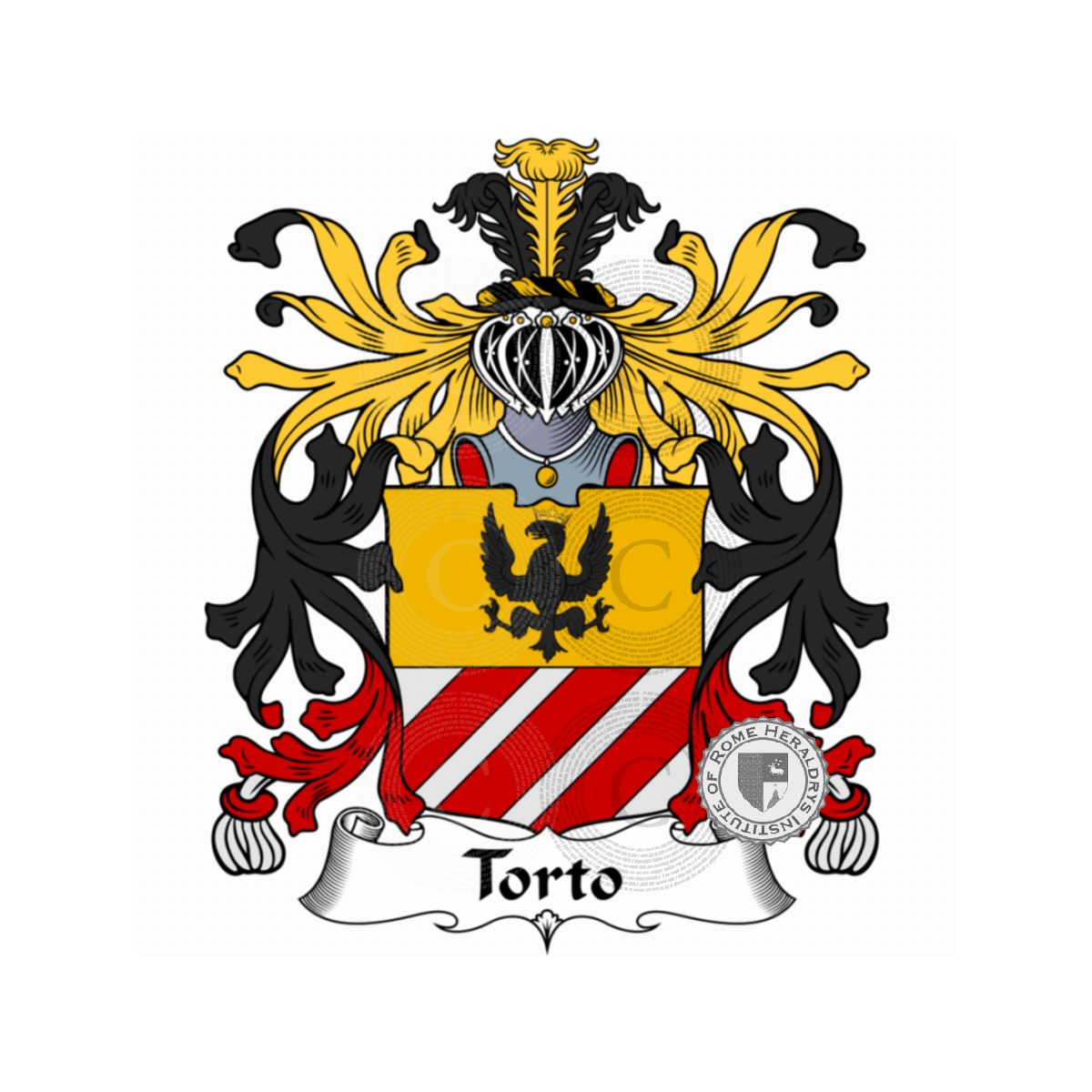Escudo de la familiaTorto, dal Torto,Daltorto,del Torto,Lostorto,Storto