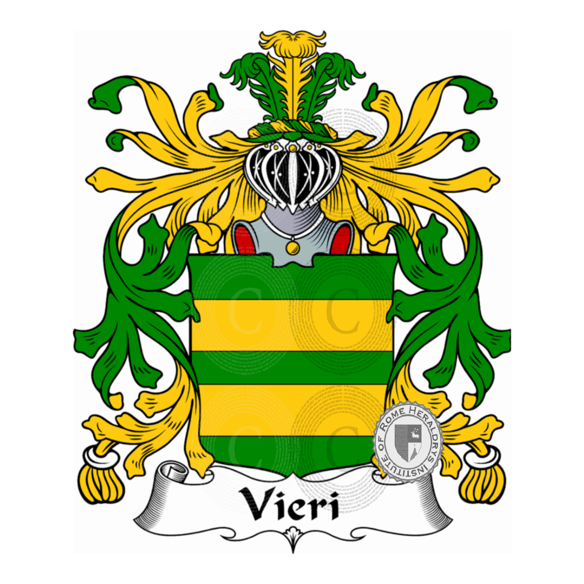 Coat of arms of familyVieri, di Vieri,di Vieri di Cenni,Veri,Verini,Vieri del Lion Nero