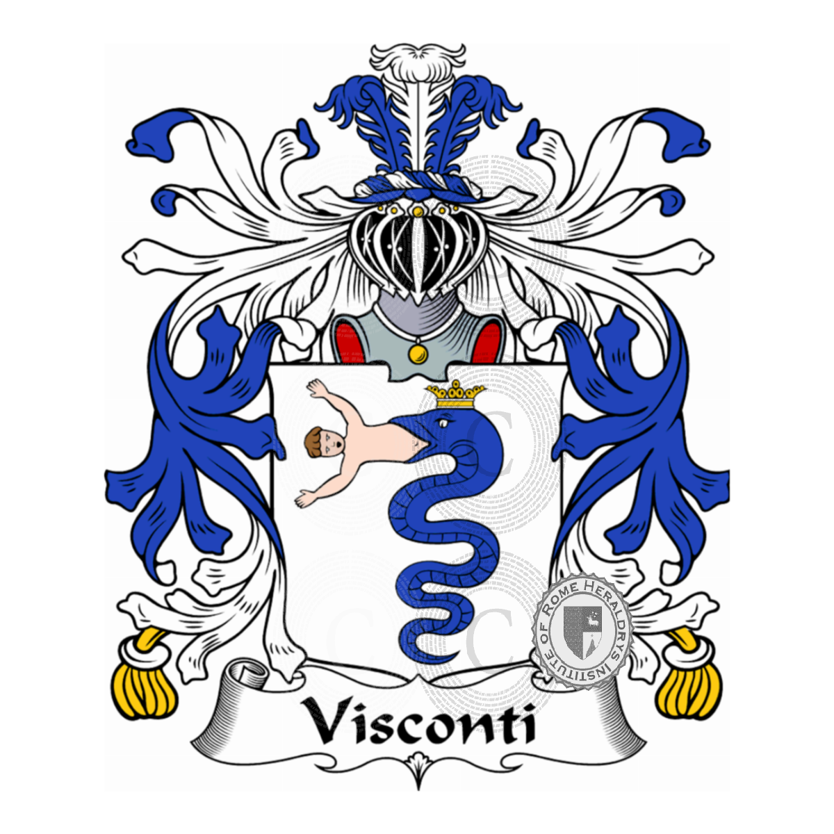 Wappen der FamilieVisconti