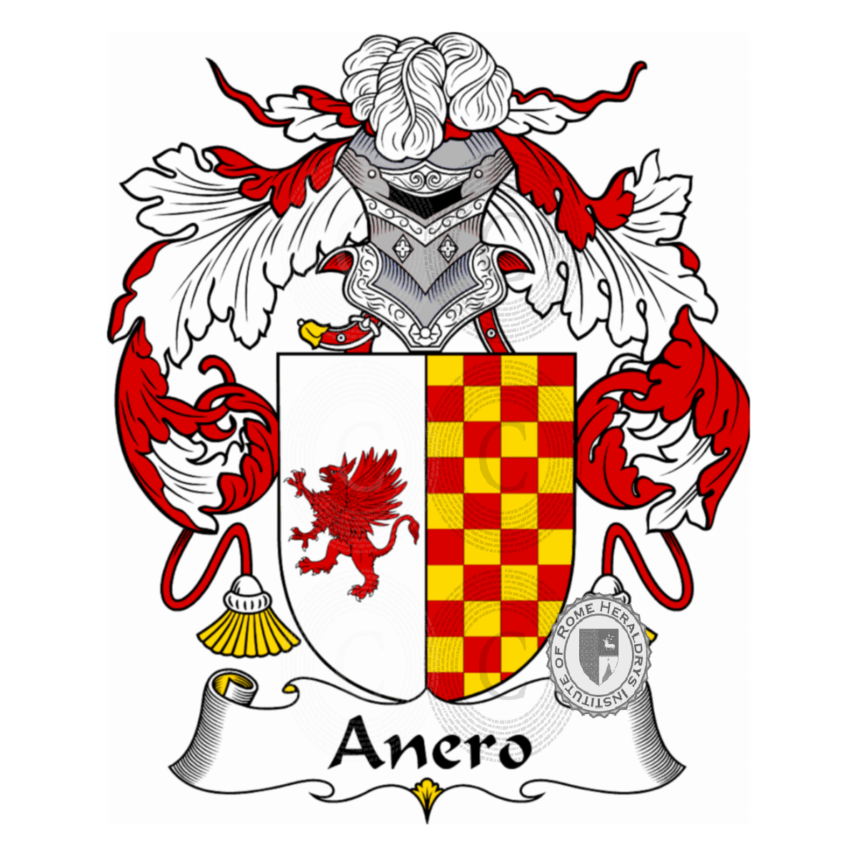 Coat of arms of familyAnero