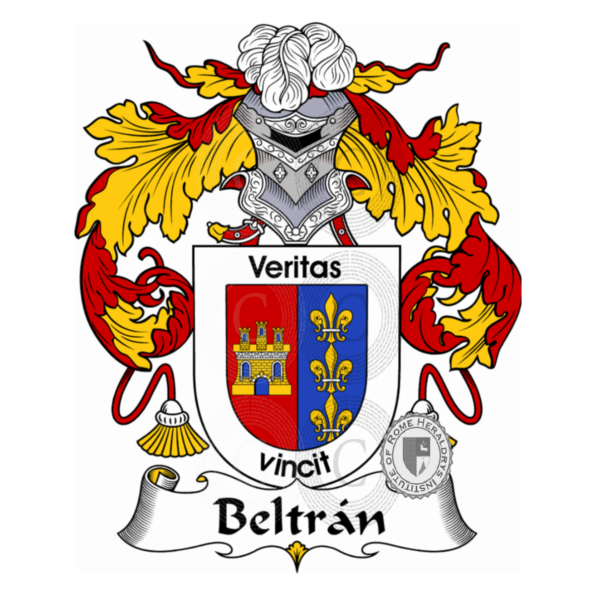Coat of arms of familyBeltrán