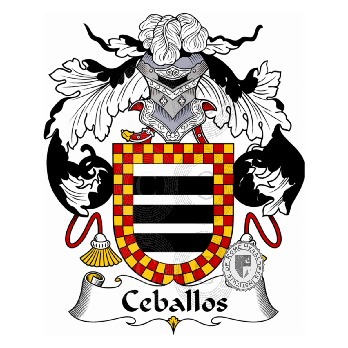 Coat of arms of familyCeballos