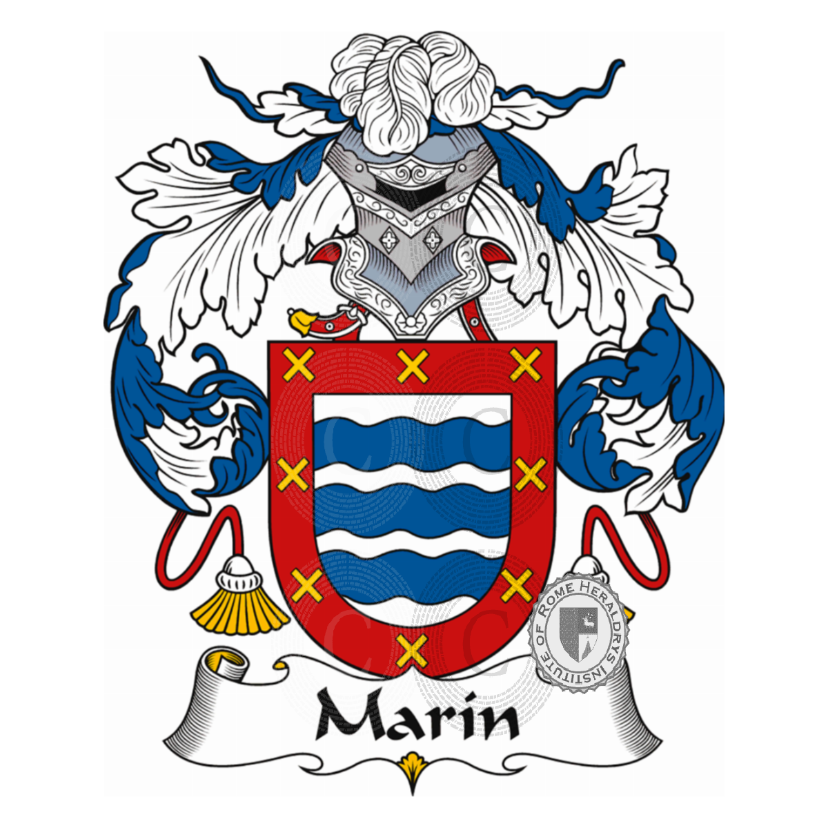 Coat of arms of familyMarín, Marìn