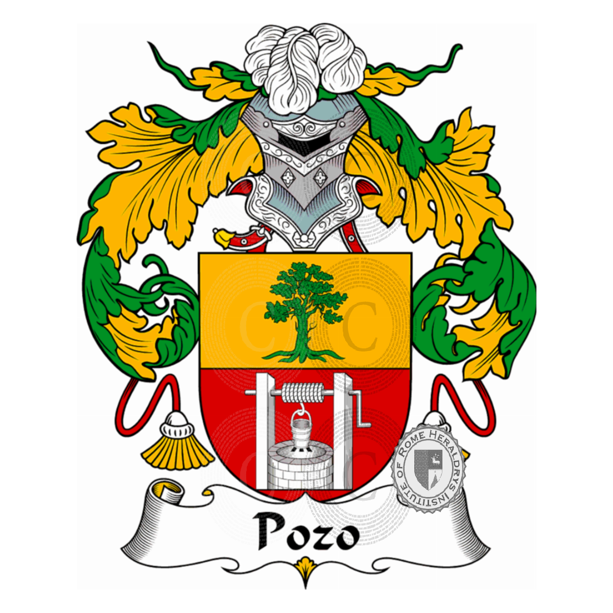 Escudo de la familiaPozo, de Pozo