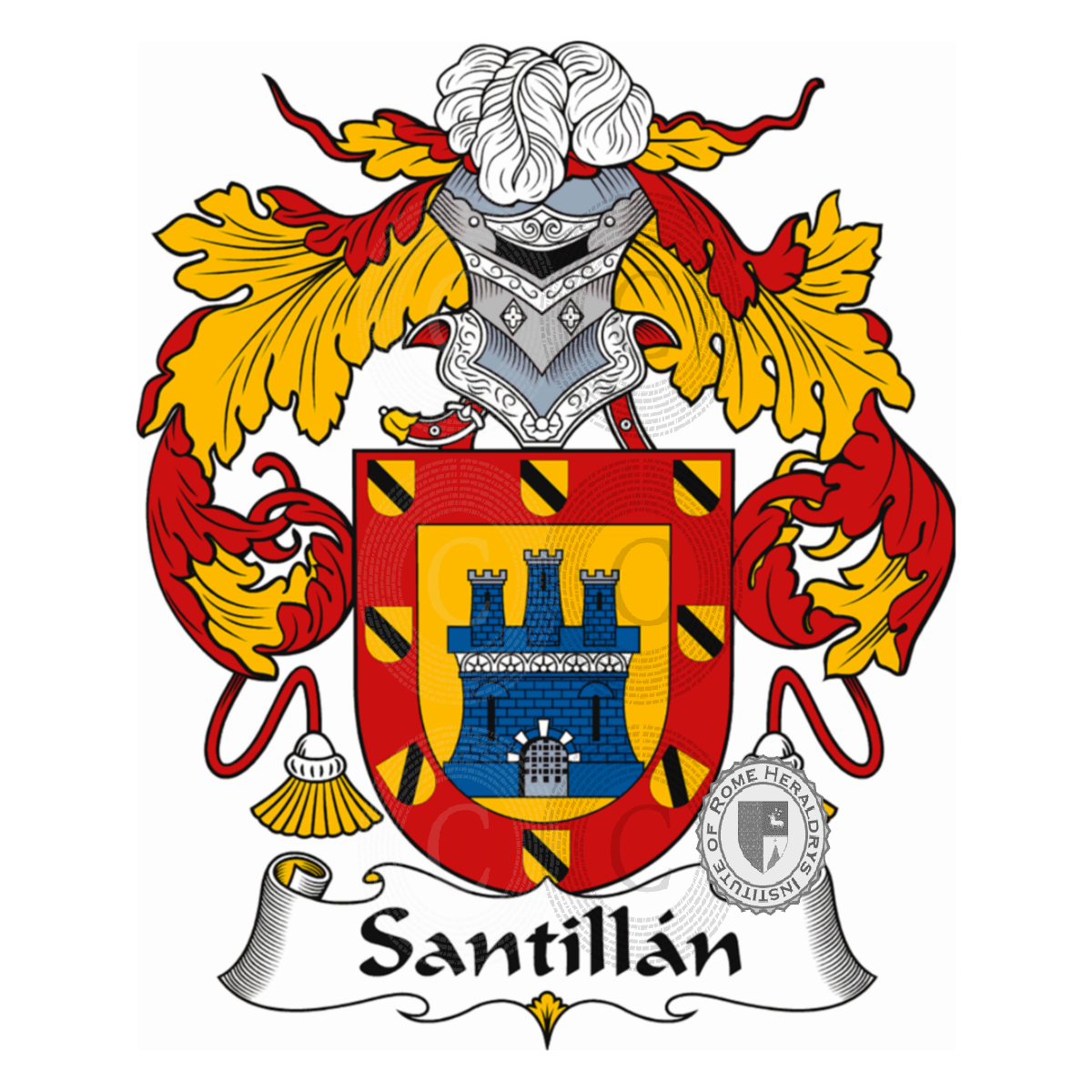Escudo de la familiaSantillán