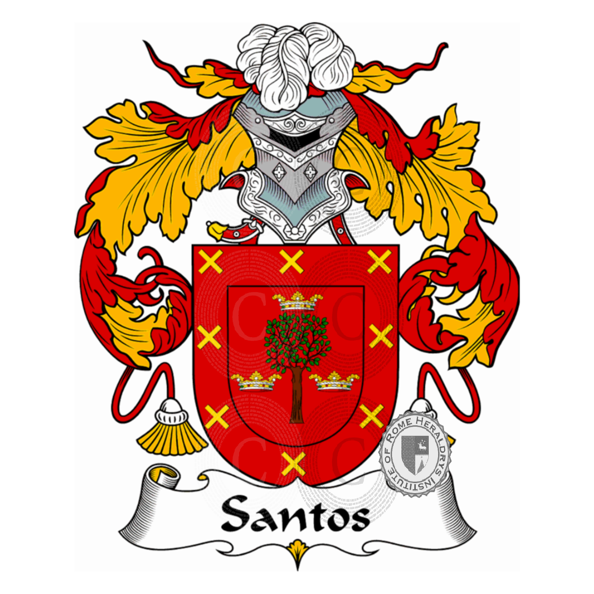 Escudo de la familiaSantos, dos Santos
