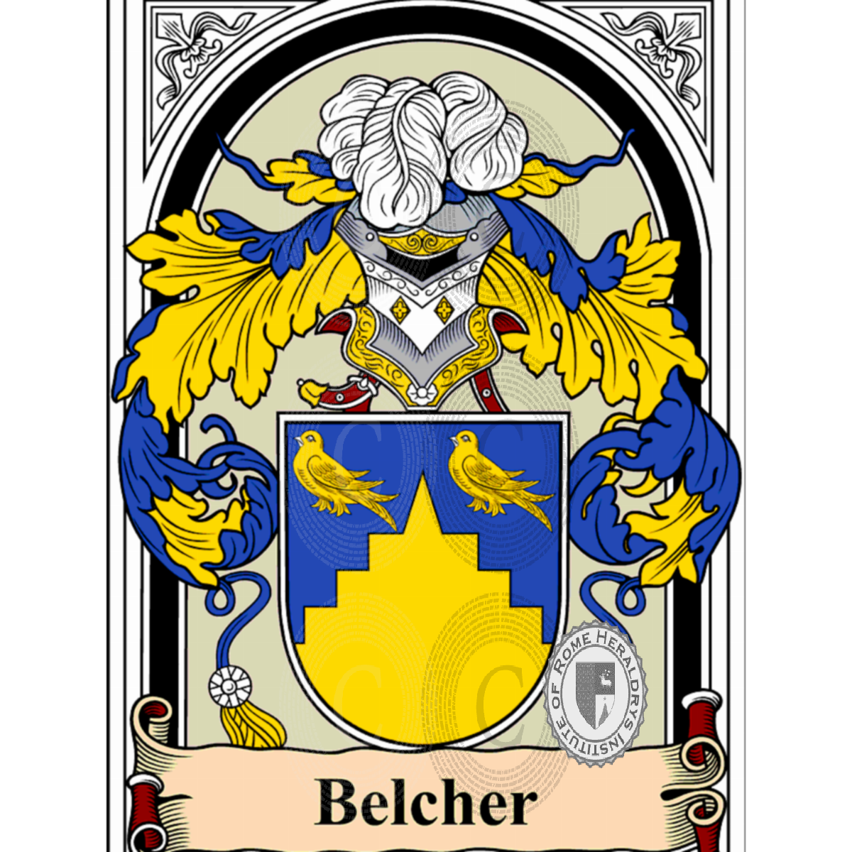 Coat of arms of familyBelcher