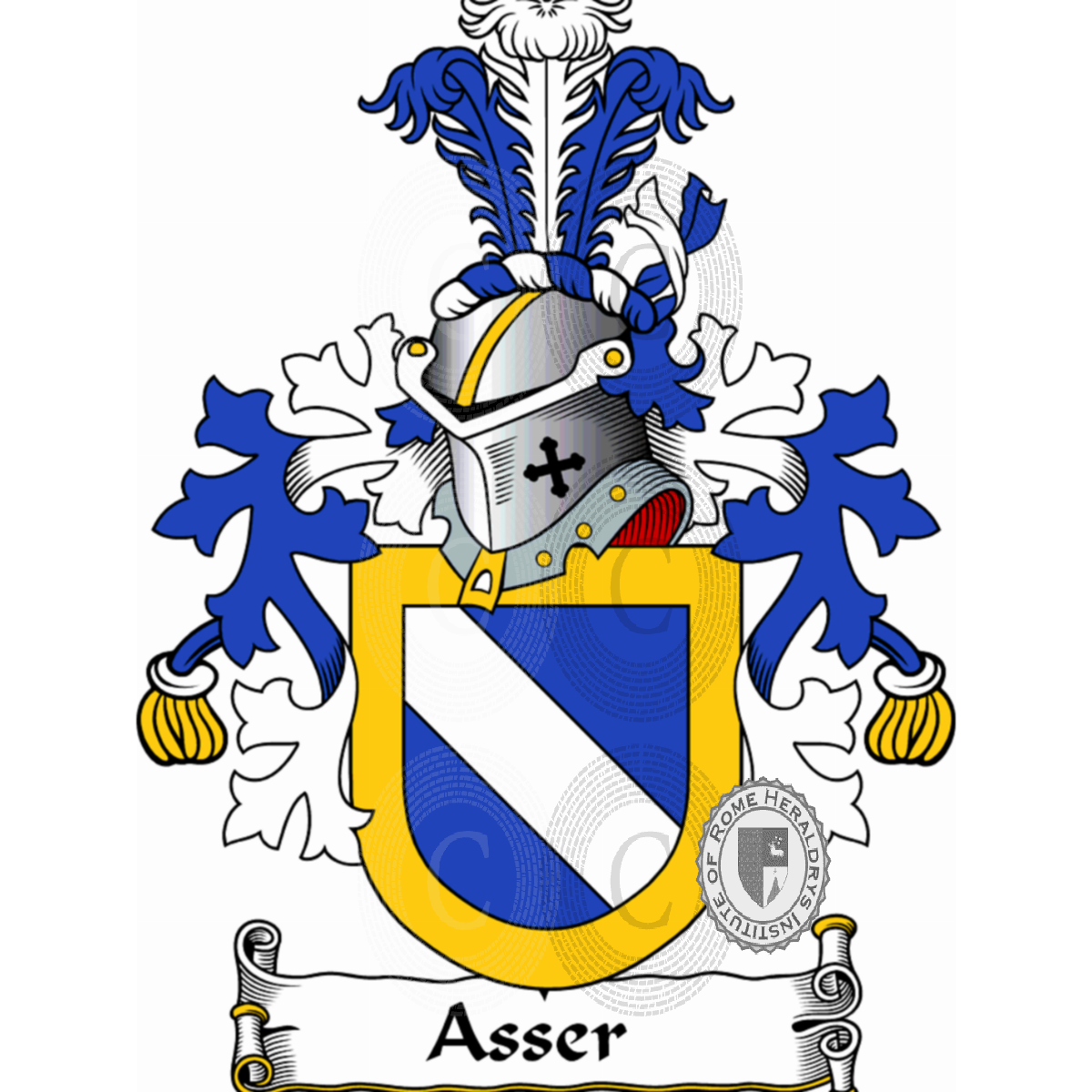 Coat of arms of familyAsser