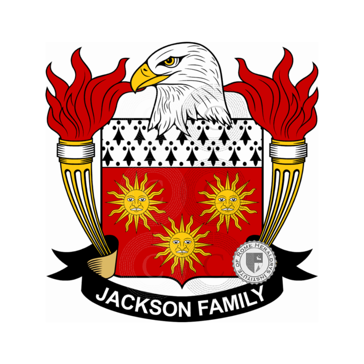 Stemma della famigliaJackson, Jackson d'Arlsey,Jackson de Hickleton