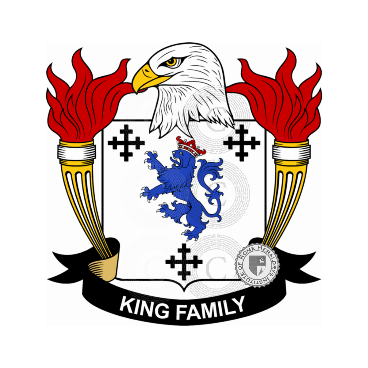Escudo de la familiaKing