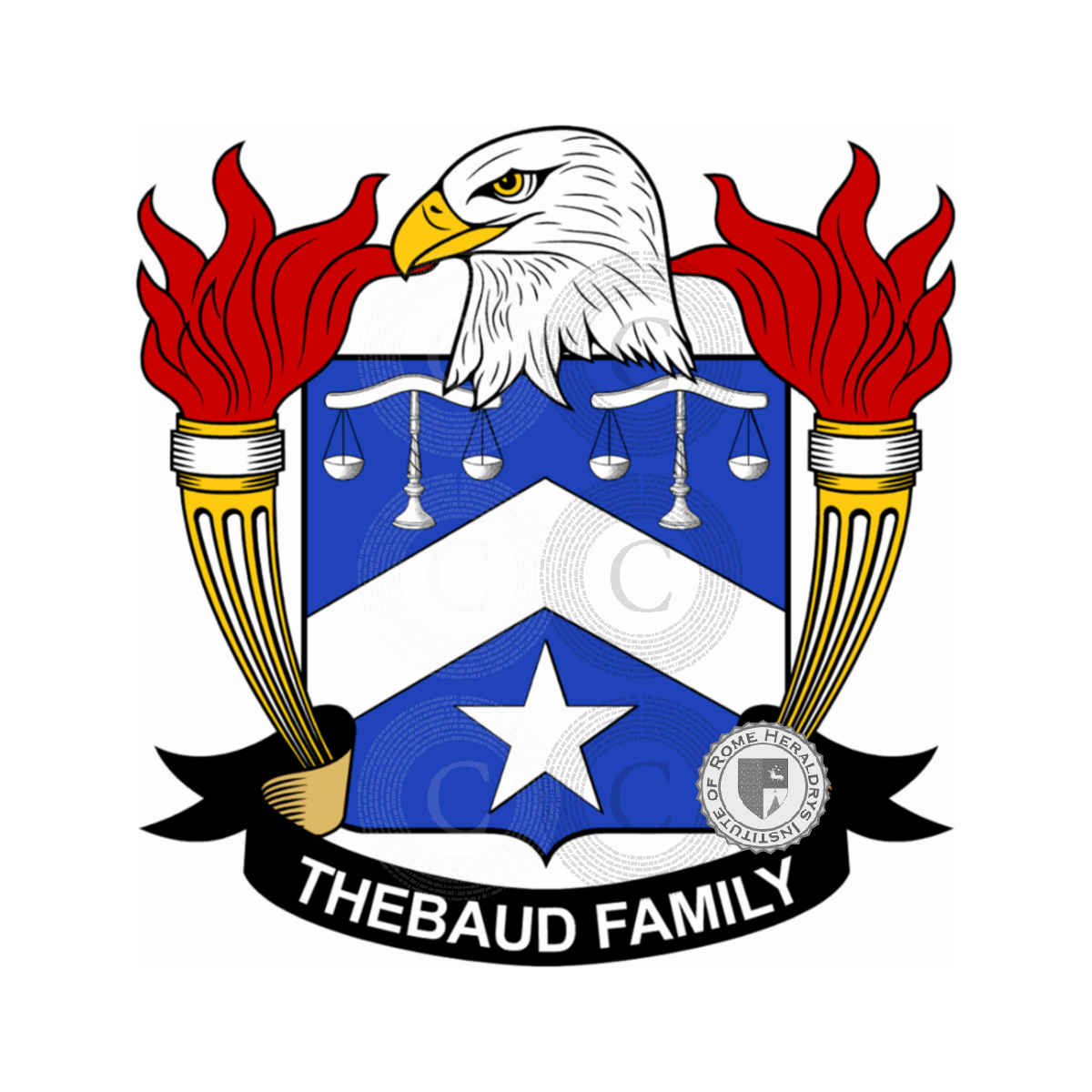 Escudo de la familiaThebaud