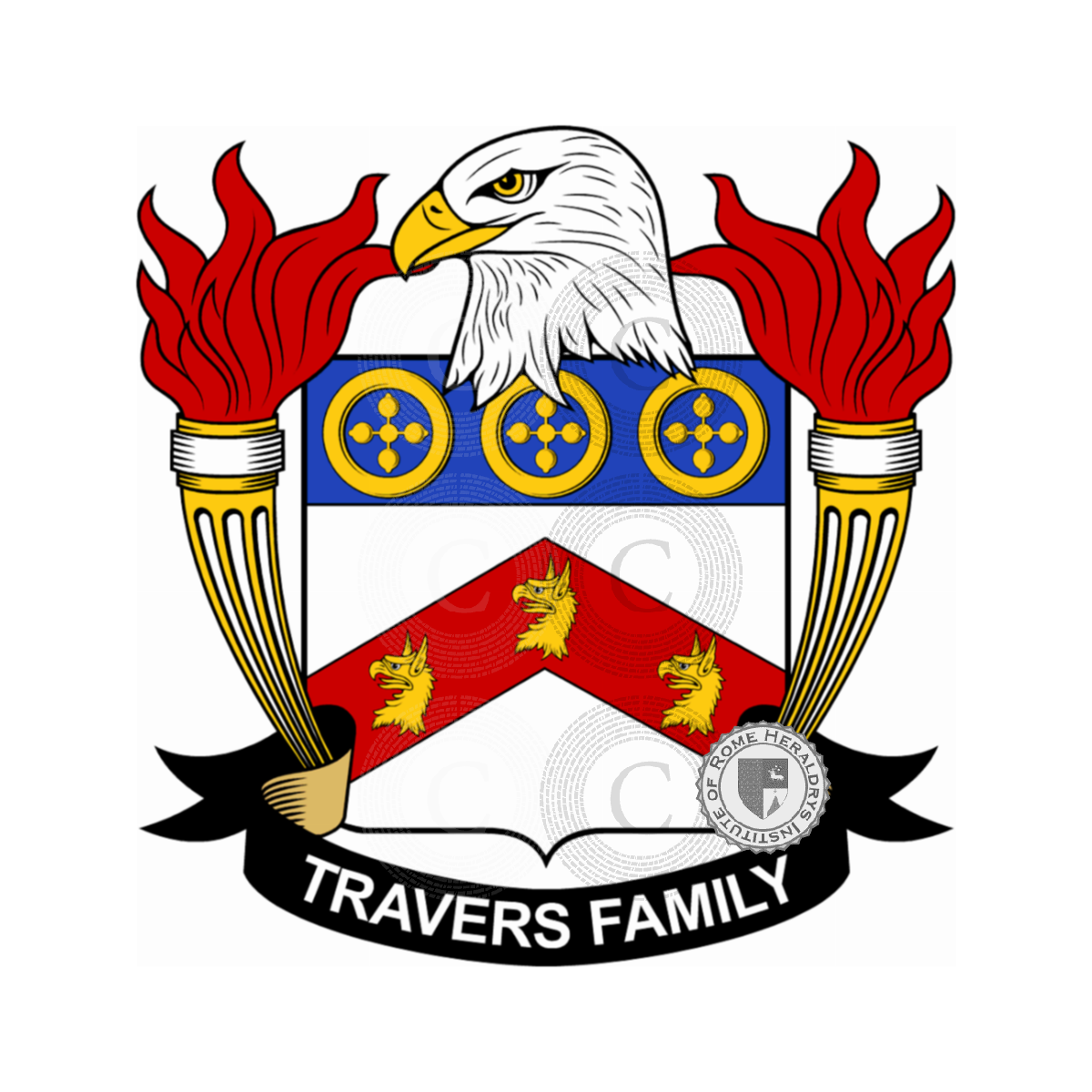 Coat of arms of familyTravers