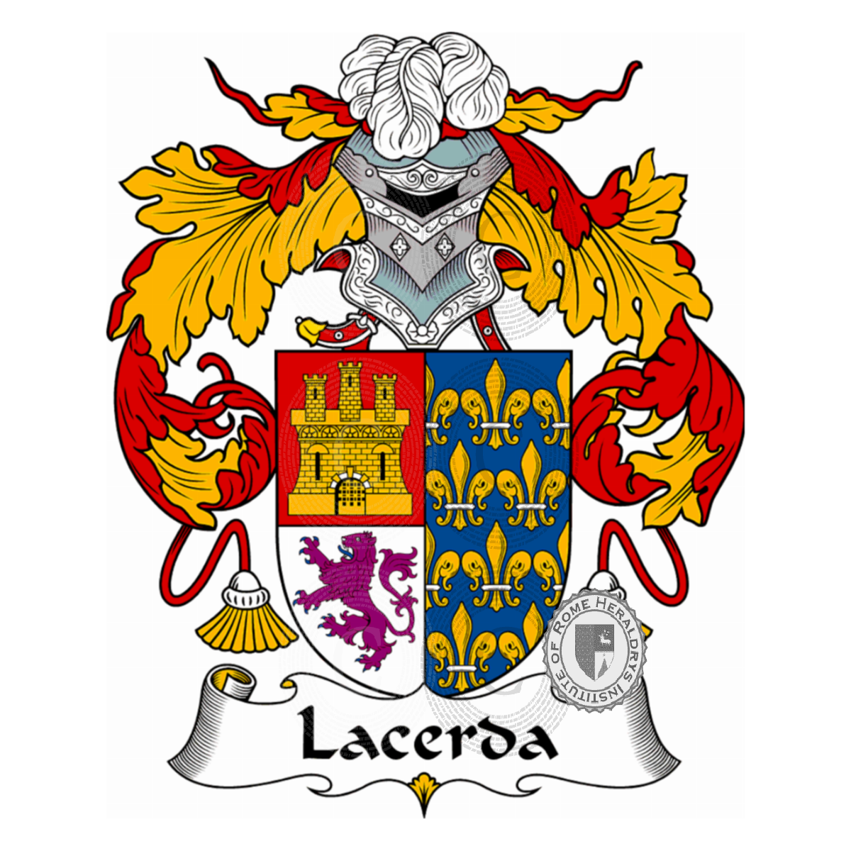 Coat of arms of familyLacerda