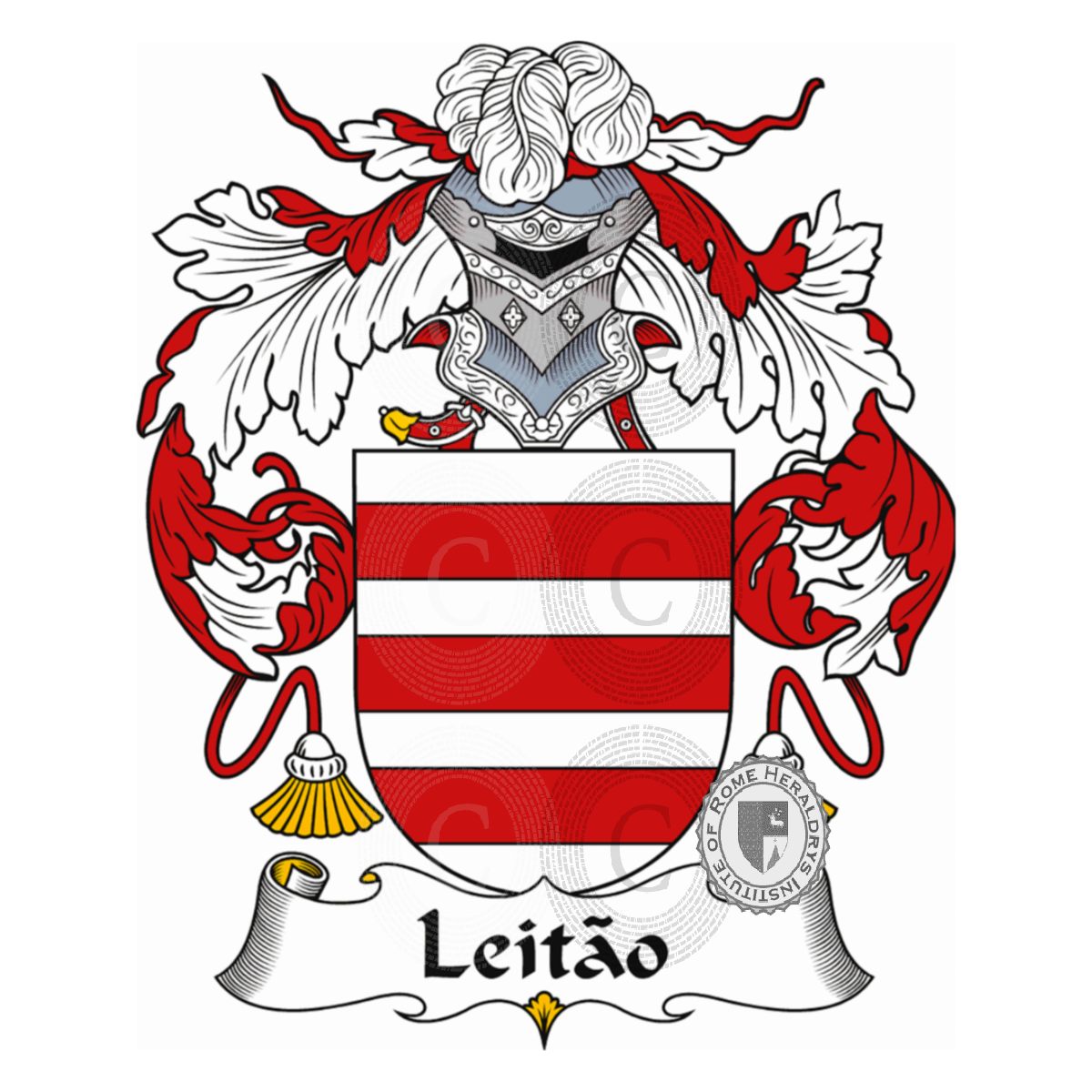 Escudo de la familiaLeitão, Leitãos