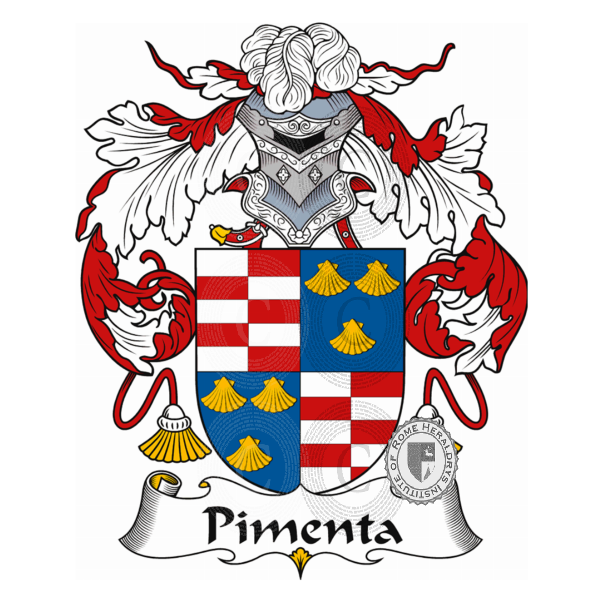 Coat of arms of familyPimenta