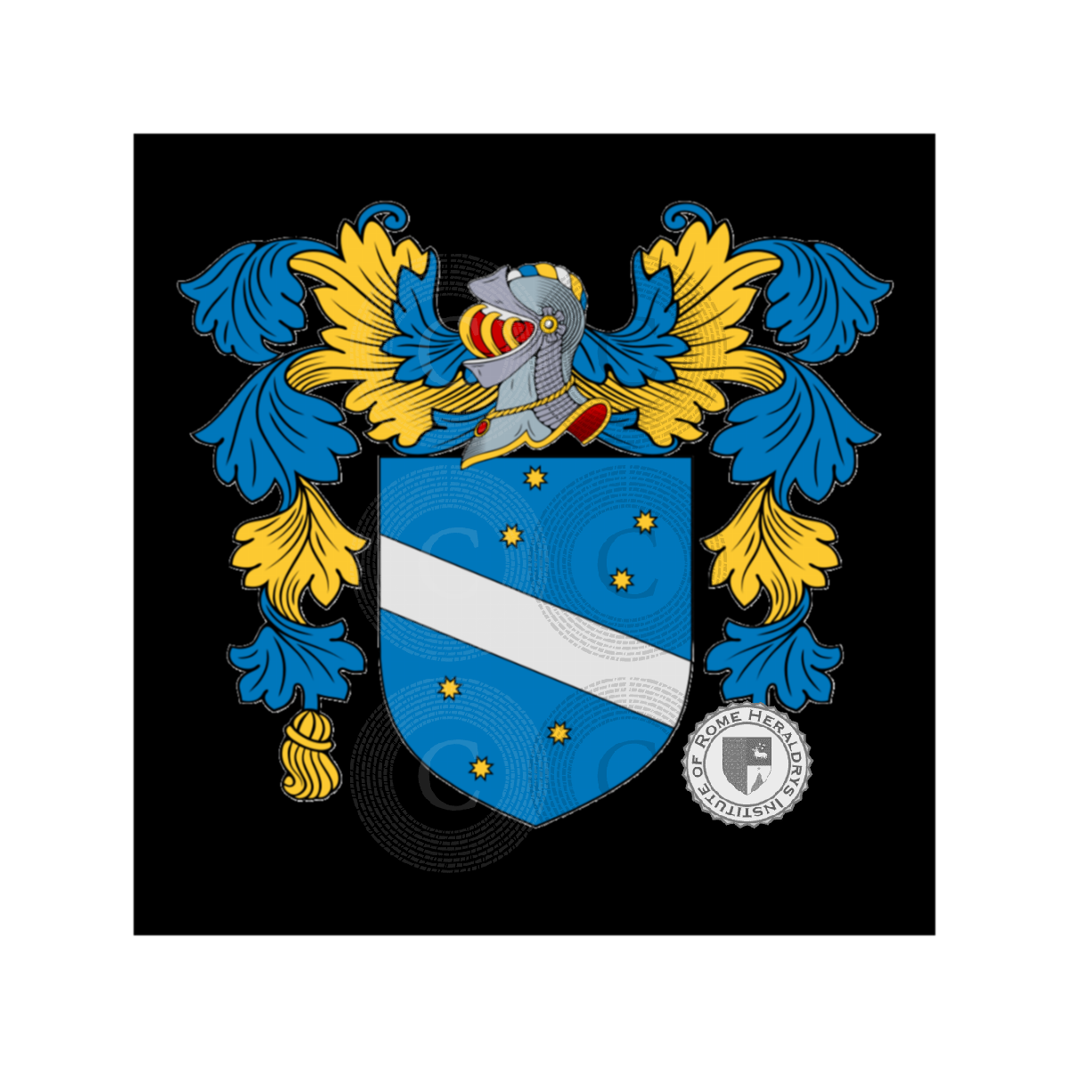 Escudo de la familiaCaromani o Veneziani, Caromani